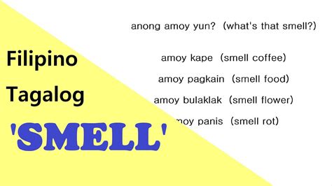Scent in Tagalog.